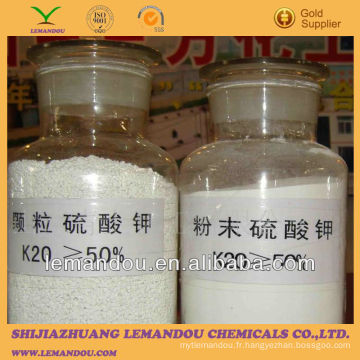 Usines de sulfate de magnésium / Sulfate de potassium sop poudre granulaire / Sulfate de potassium 00-00-50